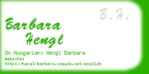 barbara hengl business card